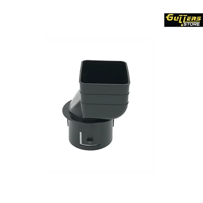 Gutter Adapter black 2x3 to 3